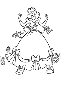 Desenhos para colorir das Princesas – Página de colorir 32