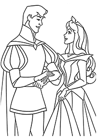 Desenhos para colorir das Princesas – Página de colorir 34