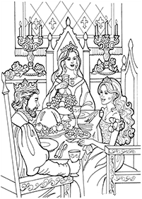 Desenhos para colorir das Princesas – Página de colorir 35