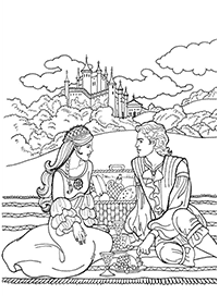 Desenhos para colorir das Princesas – Página de colorir 41