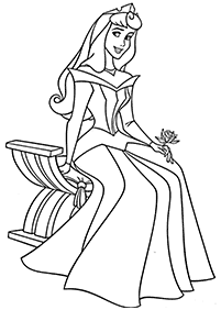 Desenhos para colorir das Princesas – Página de colorir 44