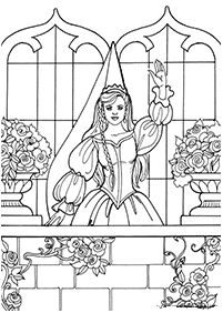 Desenhos para colorir das Princesas – Página de colorir 49