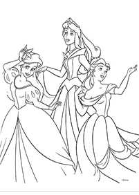 Desenhos para colorir das Princesas – Página de colorir 79