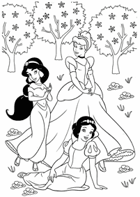 Desenhos para colorir das Princesas – Página de colorir 86