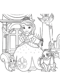 Desenhos para colorir das Princesas – Página de colorir 87