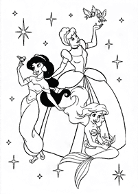 Desenhos para colorir das Princesas – Página de colorir 89