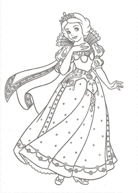 Desenhos para colorir das Princesas – Página de colorir 91