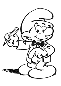 Desenhos dos Smurfs para colorir – Página de colorir 59