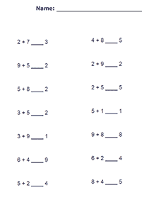 greater than less than - worksheet 47