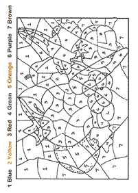 Раскраска с цифрами - расцветка страница 22