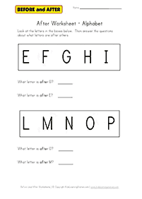 english alphabet - worksheet 45