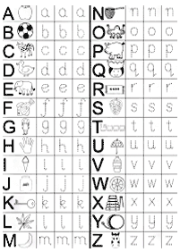 english alphabet - worksheet 60