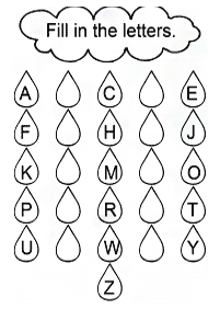 english alphabet - worksheet 79
