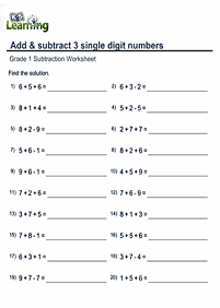 1st grade 2nd grade worksheets page 6