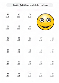 simple math addition worksheets