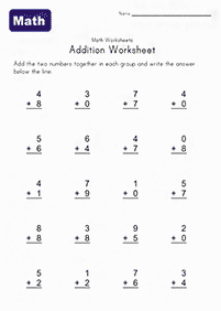simple addition for kids - worksheet 52
