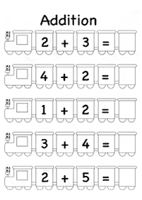 simple addition for kids - worksheet 79