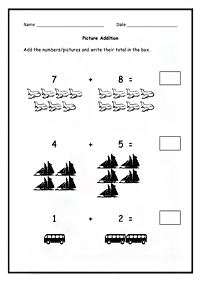 simple addition for kids - worksheet 96