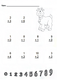 simple addition for kids - worksheet 99