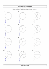 fractions worksheets - worksheet 107