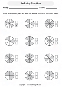 fractions worksheets - worksheet 160