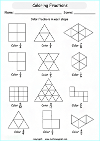 fractions worksheets - worksheet 38