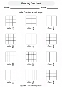 fractions worksheets - worksheet 46