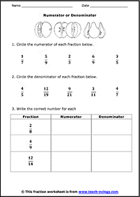 fractions worksheets - worksheet 71