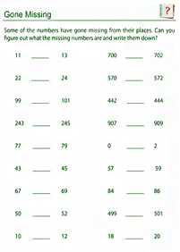 math for kids - worksheet 187