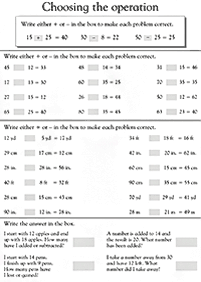 math for kids - worksheet 207