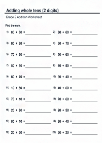 math for kids - worksheet 265