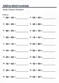 math for kids - worksheet 285