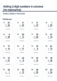 math for kids - worksheet 289