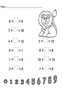 math for kids - worksheet 305