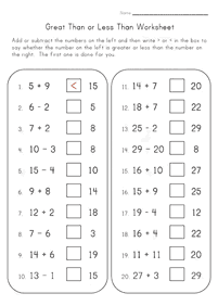 Printable Math for Kids