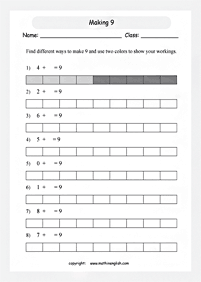 simple math for kids - worksheet 176