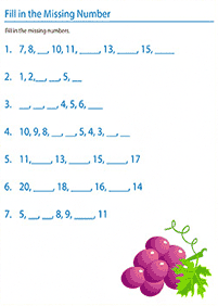 simple math for kids - worksheet 177