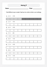 simple math for kids - worksheet 180