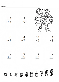 simple math for kids - worksheet 205