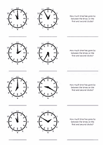 Time Worksheets (Clock)
